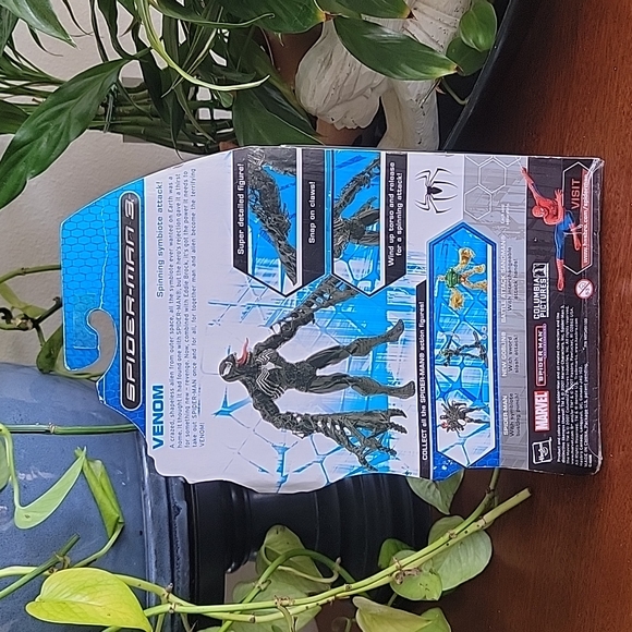 2007 Venom Spider-man 3 Sybiote spinning attack action figure Harbro Marvel - Picture 6 of 17